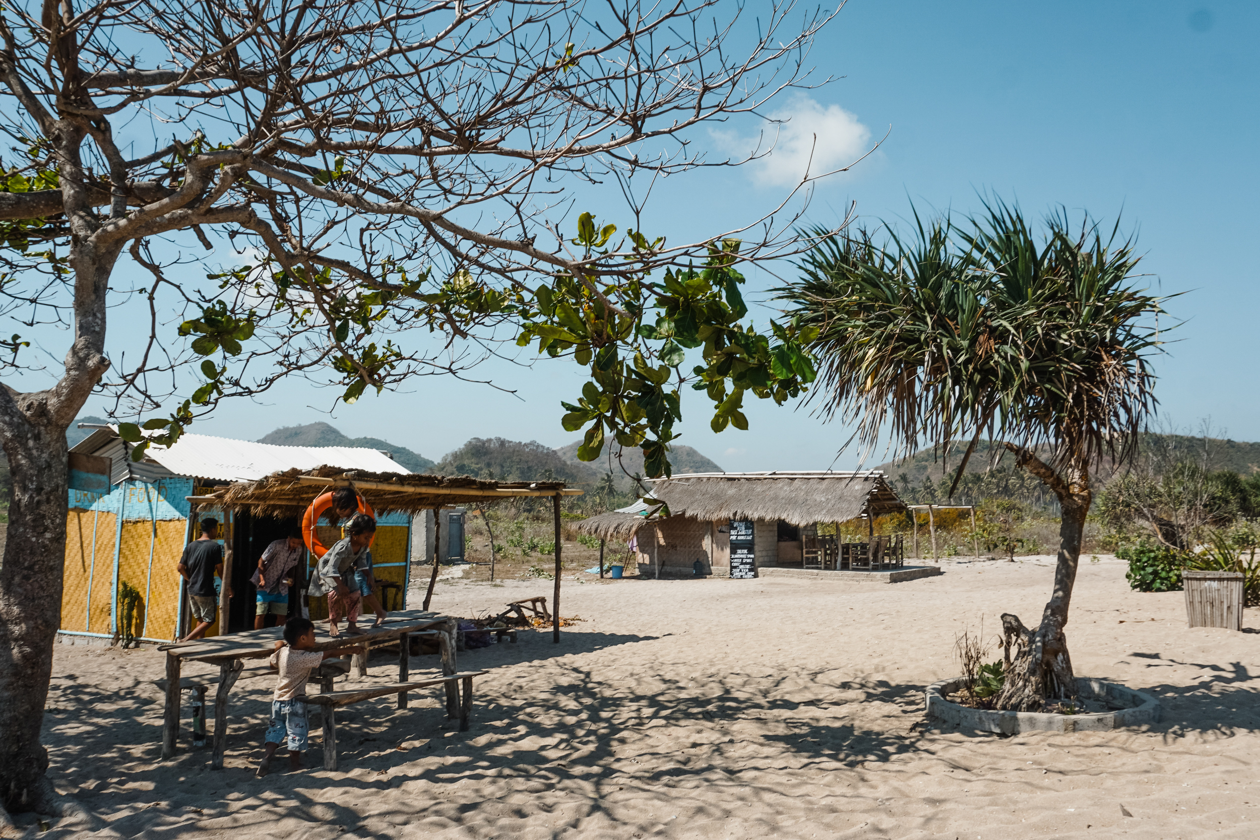 Kuta Lombok Indonesia Pantai Lancing