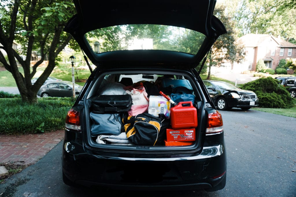 Packed for USA Roadtrip