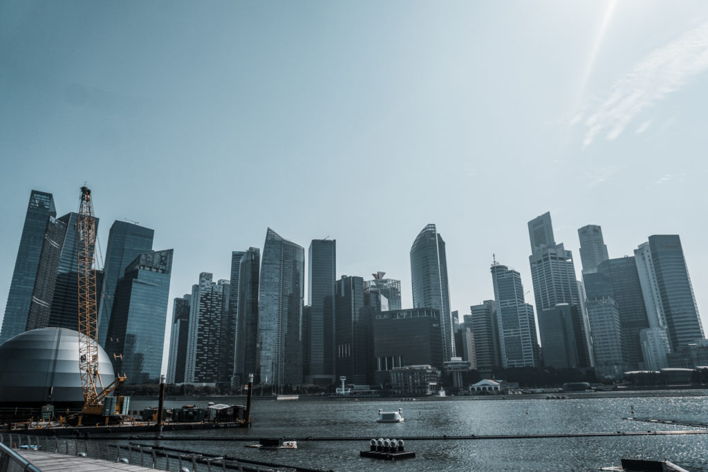 Downtown Singapore Skyline