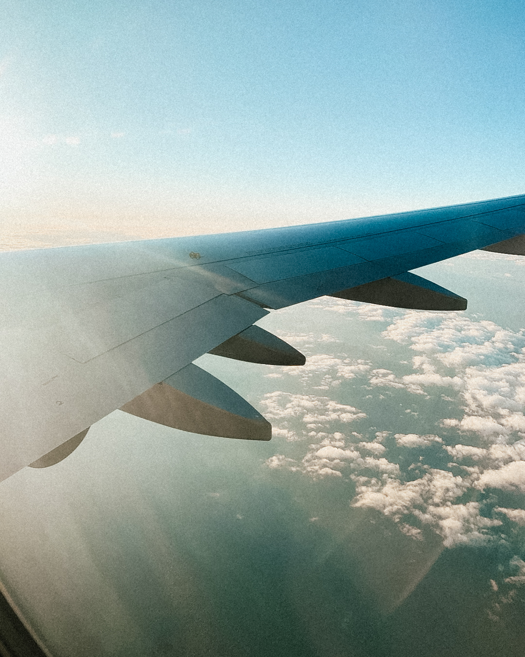 Window view from airplane