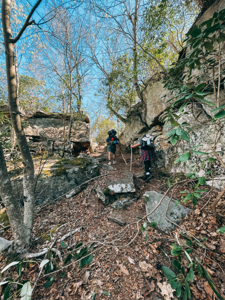 Angel's rest hike in Virginia