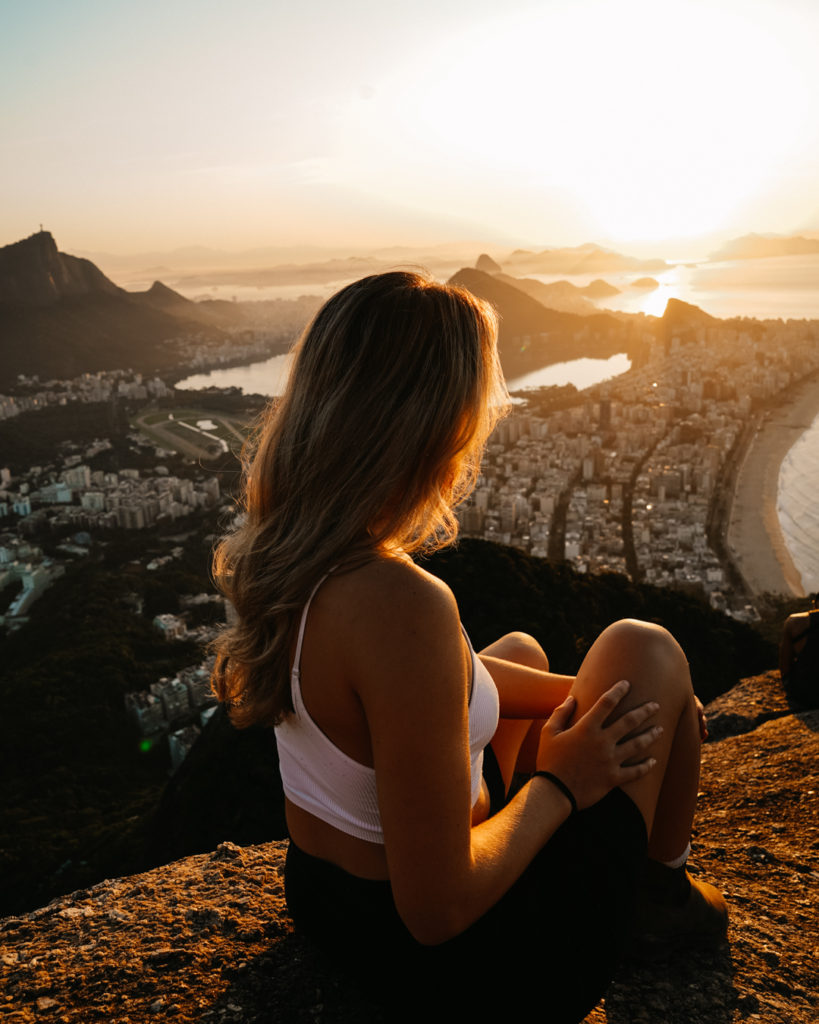 Sunrise at Dois Iramos or Two Brothers in Rio de Janeiro