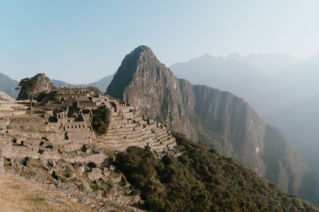 side view of Machu Picchu from Circuit 3 and 4 entrane