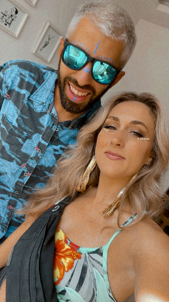 Friends at Carnival Rio de Janeiro