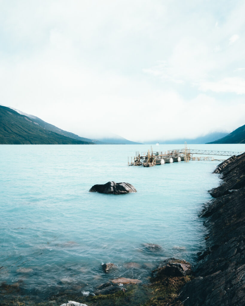 lake around Perito Moreno glacier in Argentina, southern Patagonia