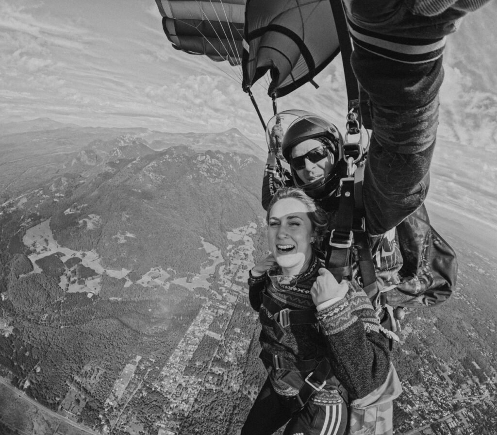 Skydiving in Pucon Chile