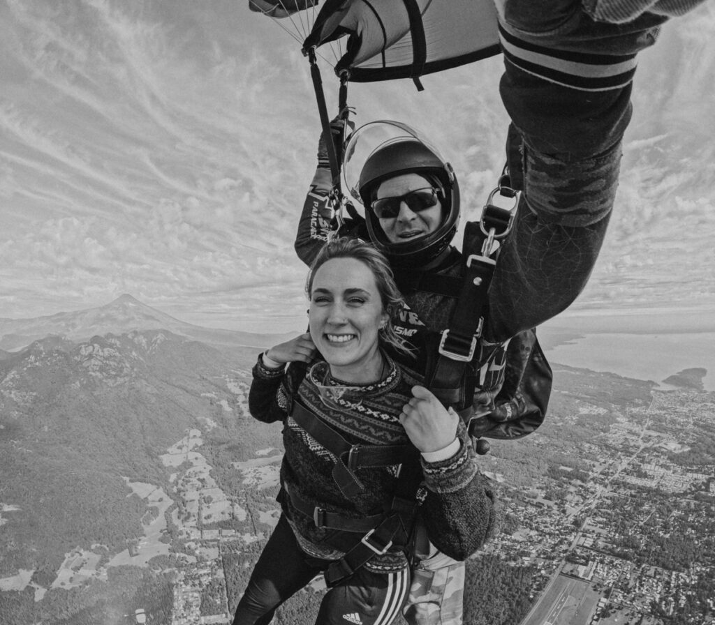 Skydiving in Pucon Chile