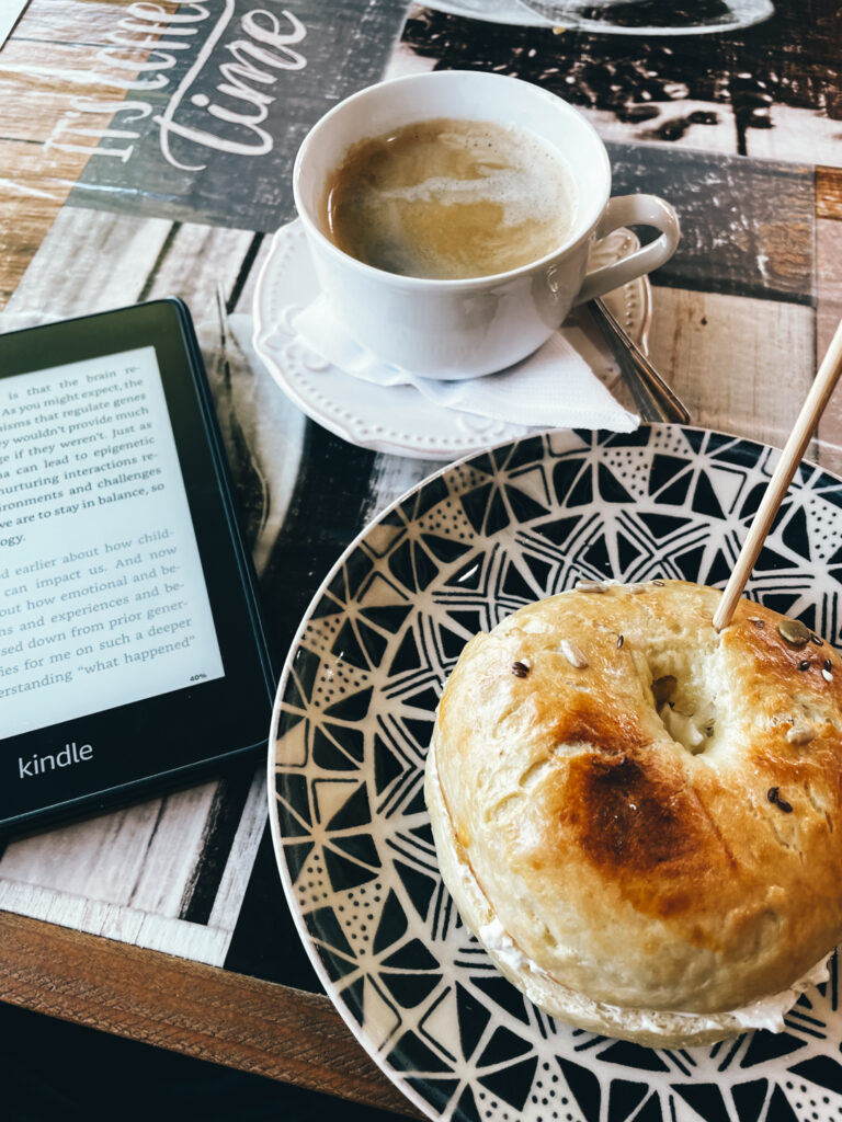 coffee and bagel