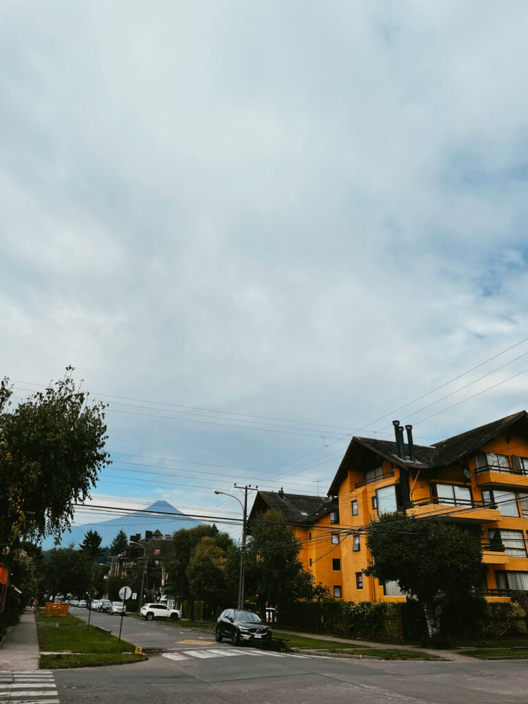 street in town of Pucon Chile