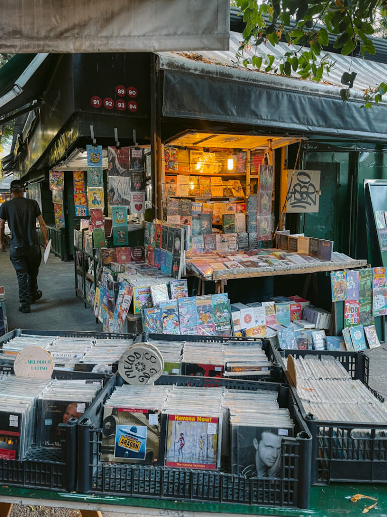 outdoor bookstore in Caballito Buenos Aires