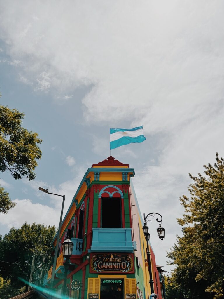 the colorful street of La Boca also known as El Camininto