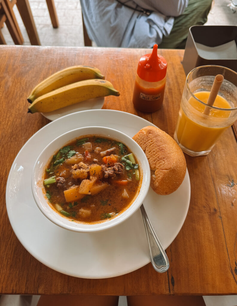 Soup and smoothie